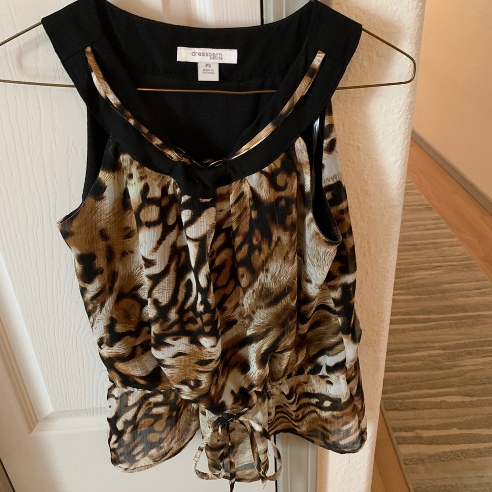 Animal print blouse